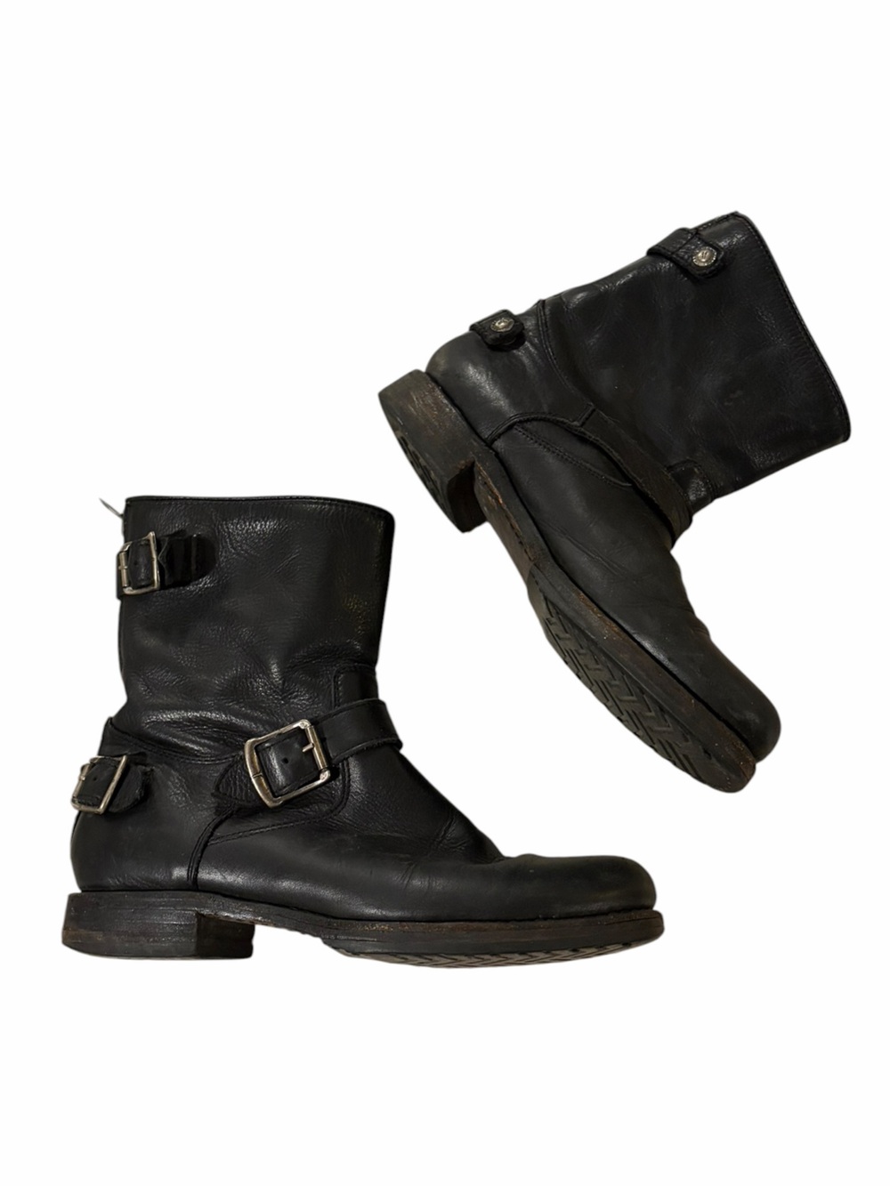 Frye Veronica back zip black leather boots 8.5 Women’s